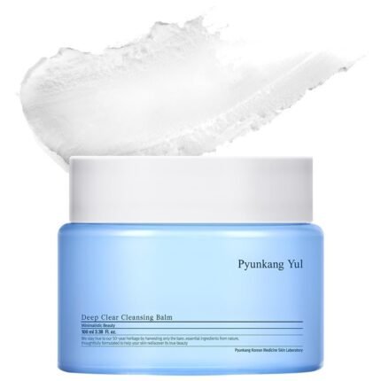 PKY Deep Clear Cleansing Balm, All in One Facial Cleanser for Heavy Makeup Removal, Moisturized Finish with Plant Based Oil, Korean Skincare
